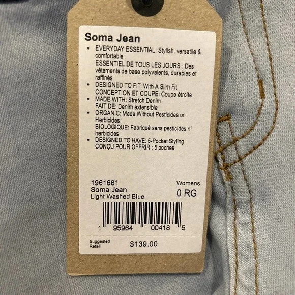 Prana Womens Soma Jean Size 0 - Picture 7 of 7